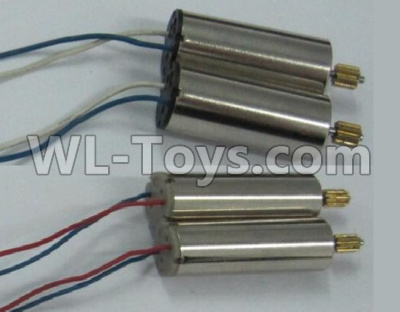 XK X260 Spare parts-15-02 Rotating Motor with red and Blue wire(2pcs) & Reversing-rotating Motor with Blue and white wire(2pcs),XK X260 RC Quadcopter Drone Spare Parts Replacement Accessories