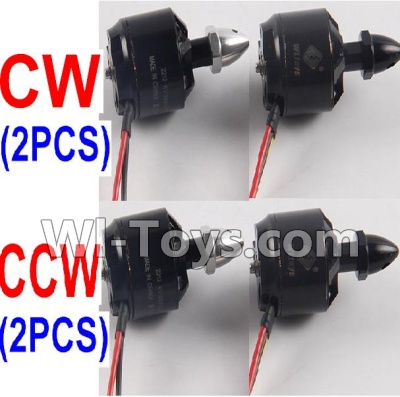 XK X380 Parts-16 2212 KV 950 Reversing-rotating Brushless Motor(CCW)-2pcs & 2212 KV 950 Rotating Brushless Motor(CW)-2pcs Spare Parts Accessories for Wltoys XK X380 RC Drone,RC Quadcopter Aircraft