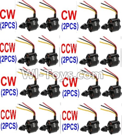 XK X500 Spare Parts-017-01 clockwise Rotating Brushless Motor(CW)-8pcs & counterclockwise Reversing-rotating Brushless Motor(CCW)-8pcs,XK X500 RC Quadcopter Drone Spare Parts,XK X500-A Replacement Accessories Parts