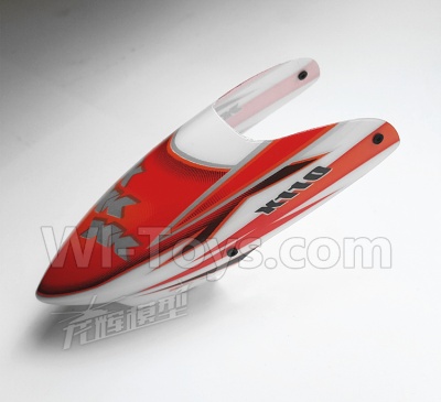XK K110 K110S Parts-02 Head cover,Canopy(Red) For Wltoys XK K110 K110S Helicopter parts,6ch Brushless Helicopter spare Accessories