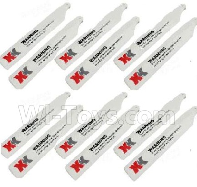 XK K110 K110S Parts-06 Main blades,Propellers-Red(12pcs) For Wltoys XK K110 K110S Helicopter parts,6ch Brushless Helicopter spare Accessories