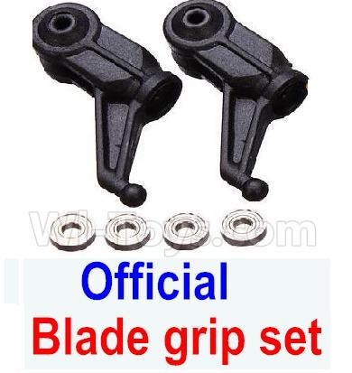 XK K110 K110S Parts-66 Official Plastic main blade grip set-Black For Wltoys XK K110 K110S Helicopter parts,6ch Brushless Helicopter spare Accessories