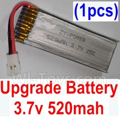 XK K110 K110S Parts-27 Upgrade 3.7v 520mah 25c Battery(1pcs) For Wltoys XK K110 K110S Helicopter parts,6ch Brushless Helicopter spare Accessories