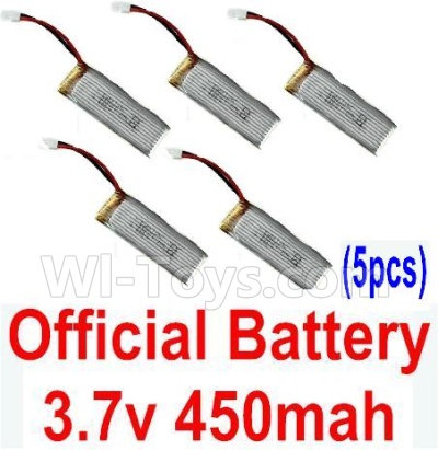 XK K110 K110S Parts-29 Official 3.7v 450mah Battery(5pcs) For Wltoys XK K110 K110S Helicopter parts,6ch Brushless Helicopter spare Accessories