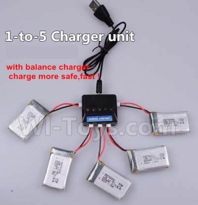 XK K110 K110S Parts-32 Upgrade 1-to-5 charger and balance charger(Not include the 5 battery) For Wltoys XK K110 K110S Helicopter parts,6ch Brushless Helicopter spare Accessories
