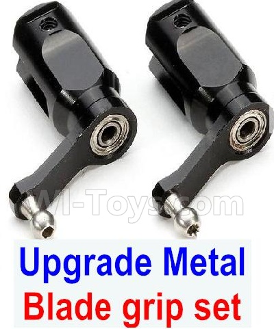 XK K110 K110S Parts-11 Upgrade Metal Main blade grip set(Include the 4x bearing) For Wltoys XK K110 K110S Helicopter parts,6ch Brushless Helicopter spare Accessories