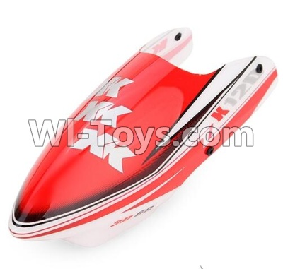 XK K120 Parts-01 Head cover,Canopy(Red) For Wltoys XK X120 Helicopter parts,6ch Brushless Helicopter spare parts