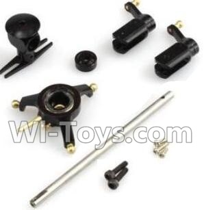 XK K120 Parts-31 Metal parts unit(Swashplate & Head & Main grip set)-Black For Wltoys XK X120 Helicopter parts,6ch Brushless Helicopter spare parts