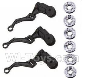XK K123 Parts-37 Main grip set(3pcs) & link rod for the main grip set (3pcs) & Bearing(6pcs) For XK K123 helicopter Spare parts,AS350 6CH Flybarless RC Helicopter  parts
