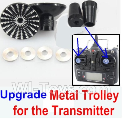 XK K123 Parts-54 Upgrade Metal Trolley for the Transmitter-Black(Can be used for XK K100 K110 K120 K123 K124 X350 X380) For XK K123 helicopter Spare parts,AS350 6CH Flybarless RC Helicopter  parts