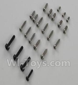 XK K123 Parts-61 Screws(Total 23pcs) For XK K123 helicopter Spare parts,AS350 6CH Flybarless RC Helicopter  parts