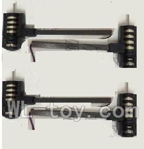XinXun X32 RC Helicopter model XinXun-X32-B-2-Parts-12 Rotating Motor Assembly wit Red and Blue Wire(2pcs) & Reversing-Rotating Motor Assembly with White and Black wire(2pcs)