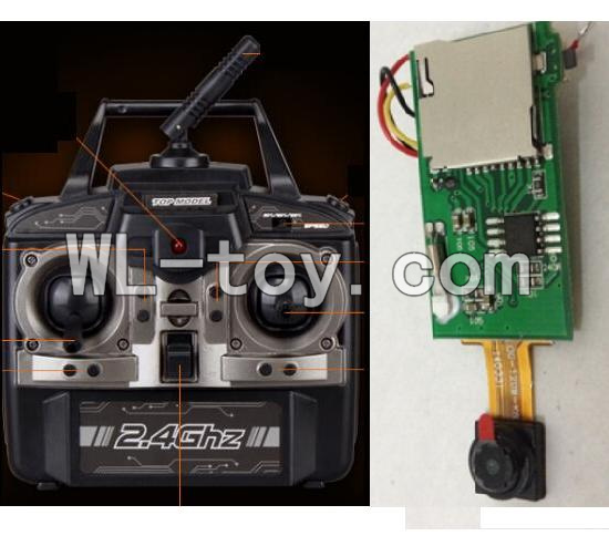 XinXun-parts-11 X40V Transmitter (With Camera button)& X40V Receiver board,Circuit board for XinXun X40 X40V RC Quadcopter UFO model