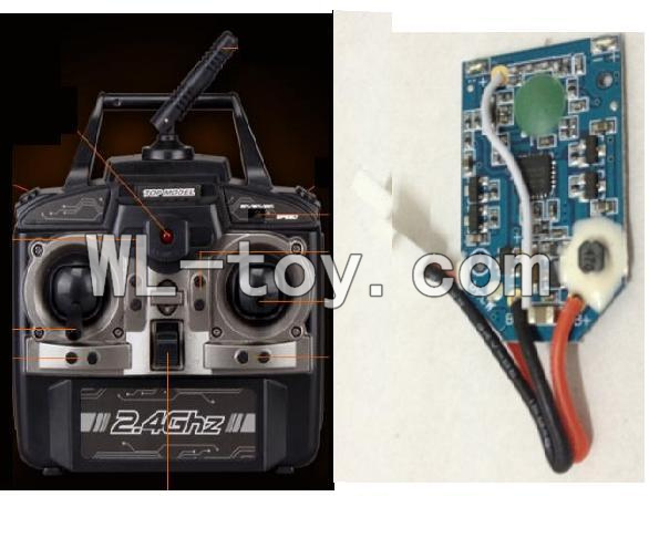XinXun-parts-12 X40 Transmitter(Without Camera button) & X40 Receiver board,Circuit board for XinXun X40 X40V RC Quadcopter UFO model