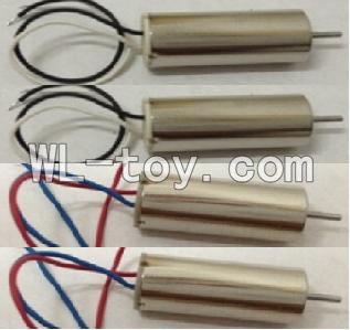 XinXun-X40-X40V parts-15 rotating Motor with red and blue wire(2pcs) & Reversing-rotating Motor with black and white wire(2pcs) for XinXun X40 X40V RC Quadcopter UFO model