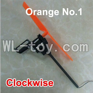 XinXun X42 X42V RC Quadcopter UFO parts-07 Whole let unit 1(orange-Clockwise)