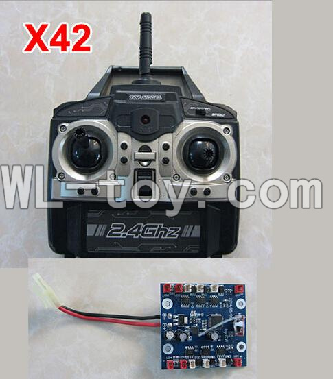XinXun X42 X42V RC Quadcopter UFO parts-31 X42V Transmitter & Circuit board