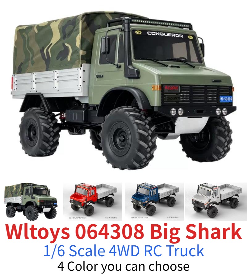 WLtoys 064308 1/6 RC Car – Big Shark 4WD Crawler Truck,Off-Road Crawler | Dual 775 Motors Wltoys-Car-All