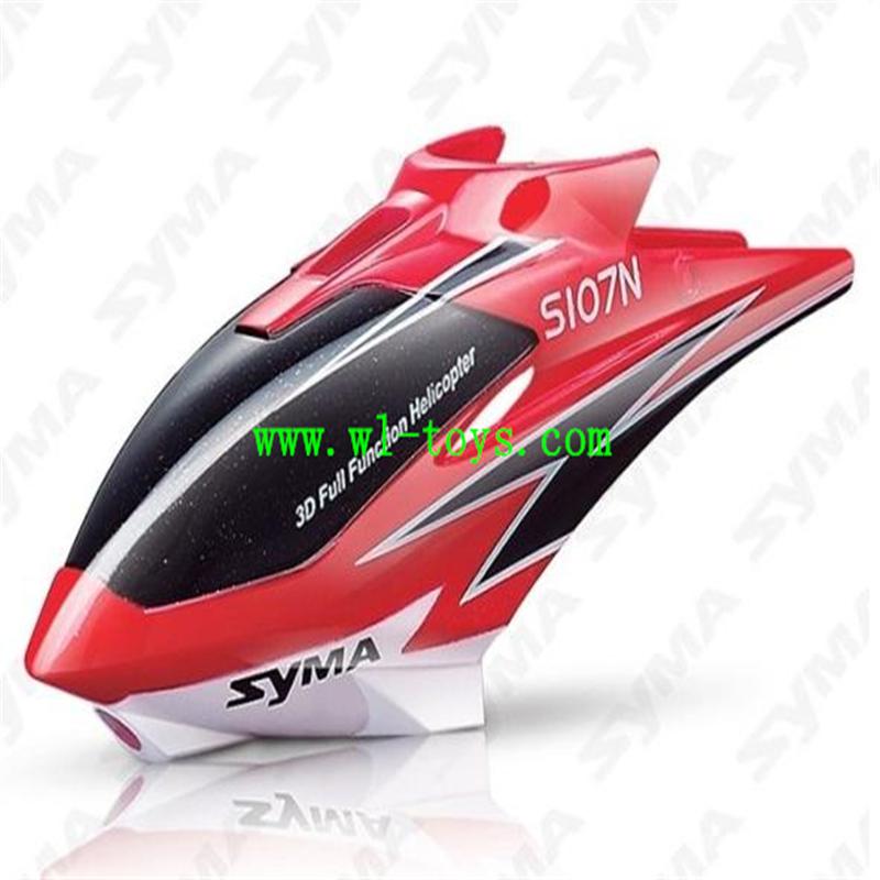 S107N-ls222 helicopter parts-02 Head cover(Red)