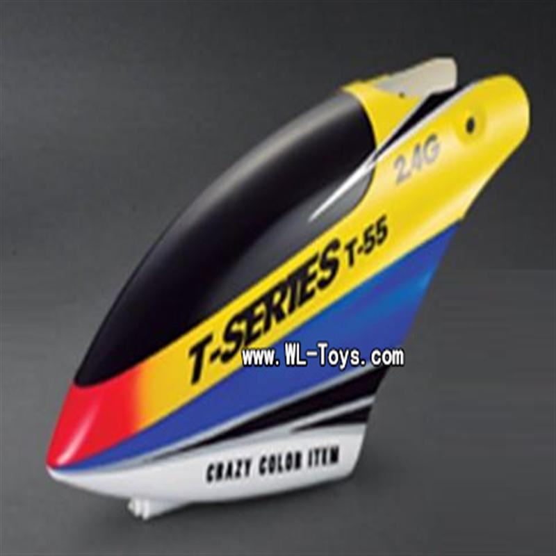 mjx T55/T655 parts 01 Head cover(Yellow)