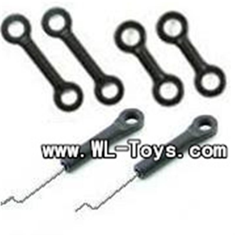 MJX T55 T655-parts-21 Connect Buckle Set(6pcs-2 short + 2 long connect buckle +2 Servo connect rod)