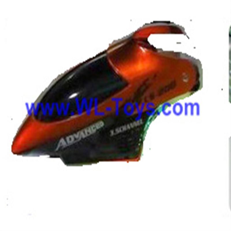 LianSheng LS-208 LS208 RC Helicopter parts, Head Cover, nose, canopy,Red-07