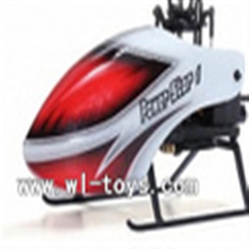 WLtoys V966 Power Star 1 6CH Flybarless RC Helicopter parts, Head Cover White-13