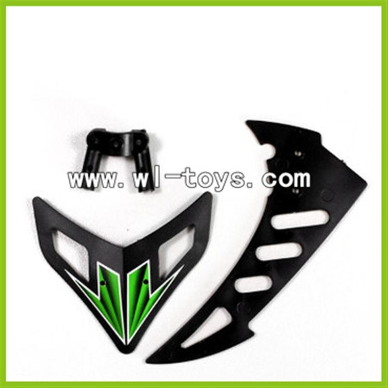 WLtoys V912 2.4G RC single Helicopter Parts,Vertical and Horizontal Tail-04