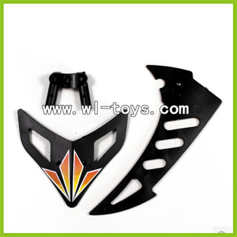WLtoys V912 2.4G RC single Helicopter Parts,Vertical and Horizontal Tail-05