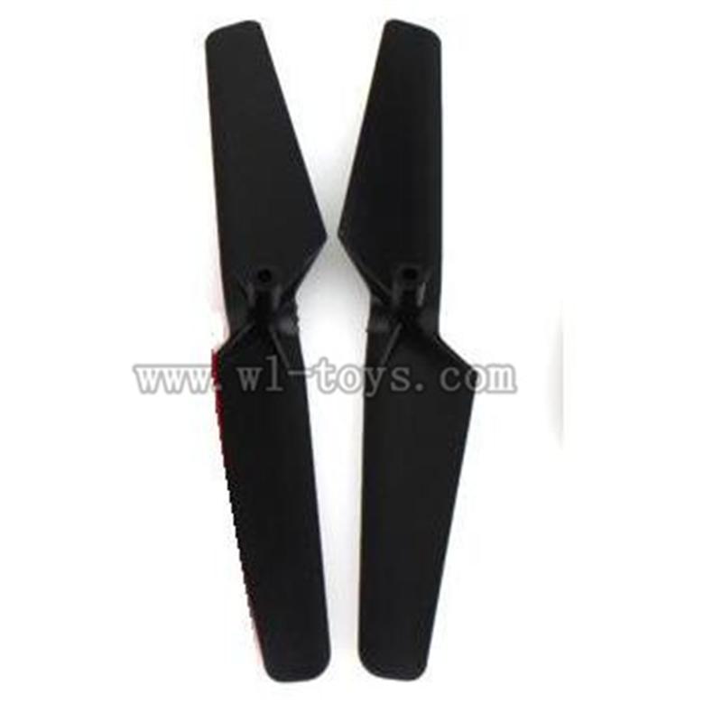 WL-V222-12 Main rotor blades(2x-Black) Wltoys V222 Quadcopter parts wl toys 222 parts