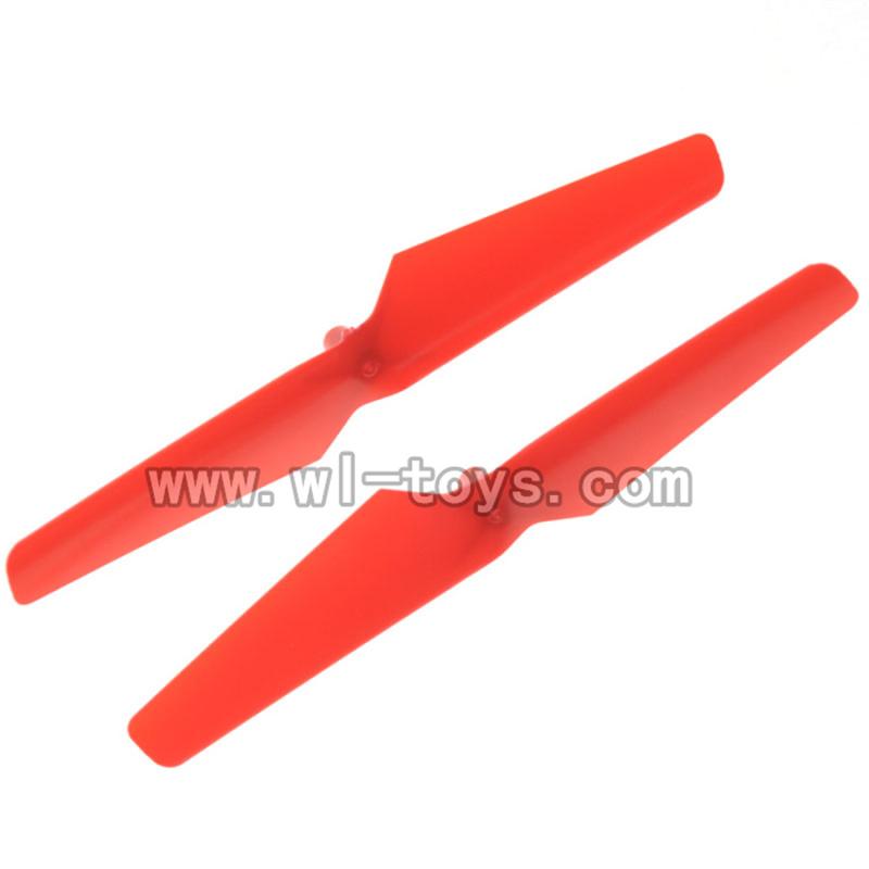 WL-V222-13 Main rotor blades(2x-Red) Wltoys V222 Quadcopter parts wl toys 222 parts