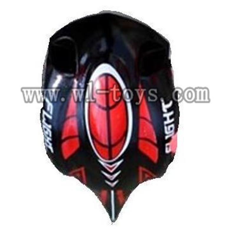 V252-parts-02 Head cover-Upper(Red) wholesale Wltoys WL V252 Quadcopter parts,V-252 WL toys V252 parts