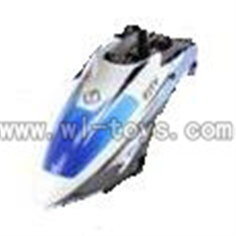 WL V319 helicopter parts-02-Head Cover-blue&white Wltoys WL V319 model WL toys V319 rc helicopter V319 parts list