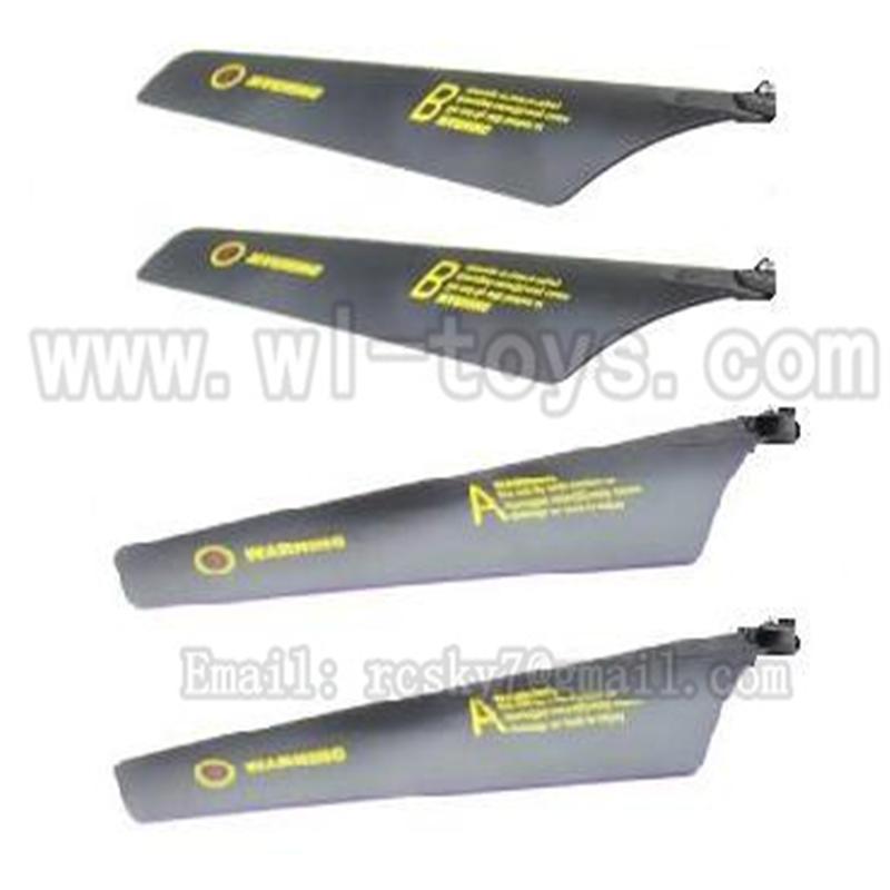 WL V388 helicopter parts-04-Main Blade(2A+2B) Wltoys WL V388 model WL toys V388 rc helicopter 388 parts list