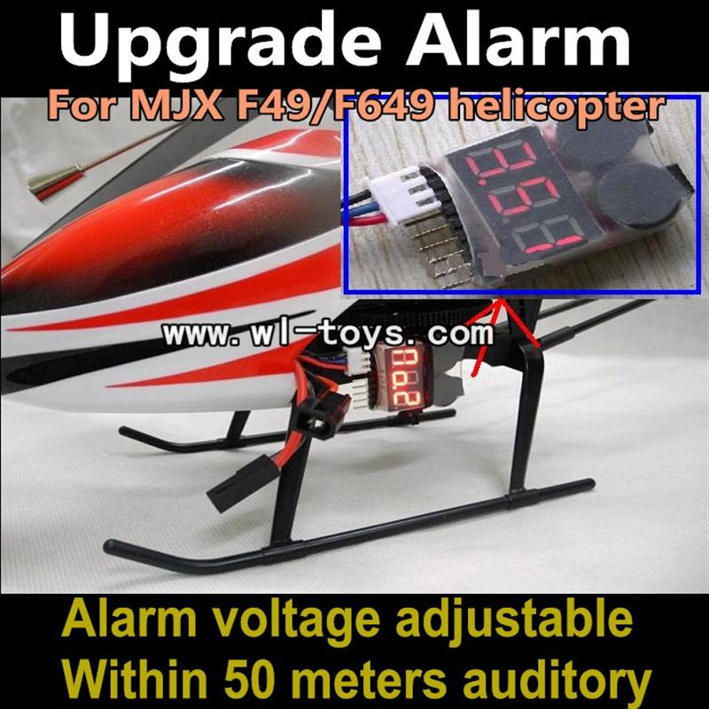 MJX F49 F649 Lower voltage alarm-50 meters auditory mjx F45 F645 RC helicopter Parts