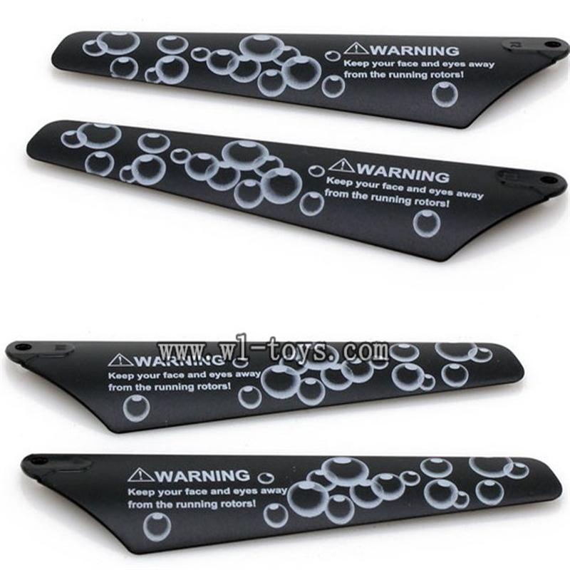 SYMA S107P-parts-03 Main Blades(4pcs-2A+2B) SYMA S107P rc helicopter parts SYMA S 36 helikopter Accessories symarc model