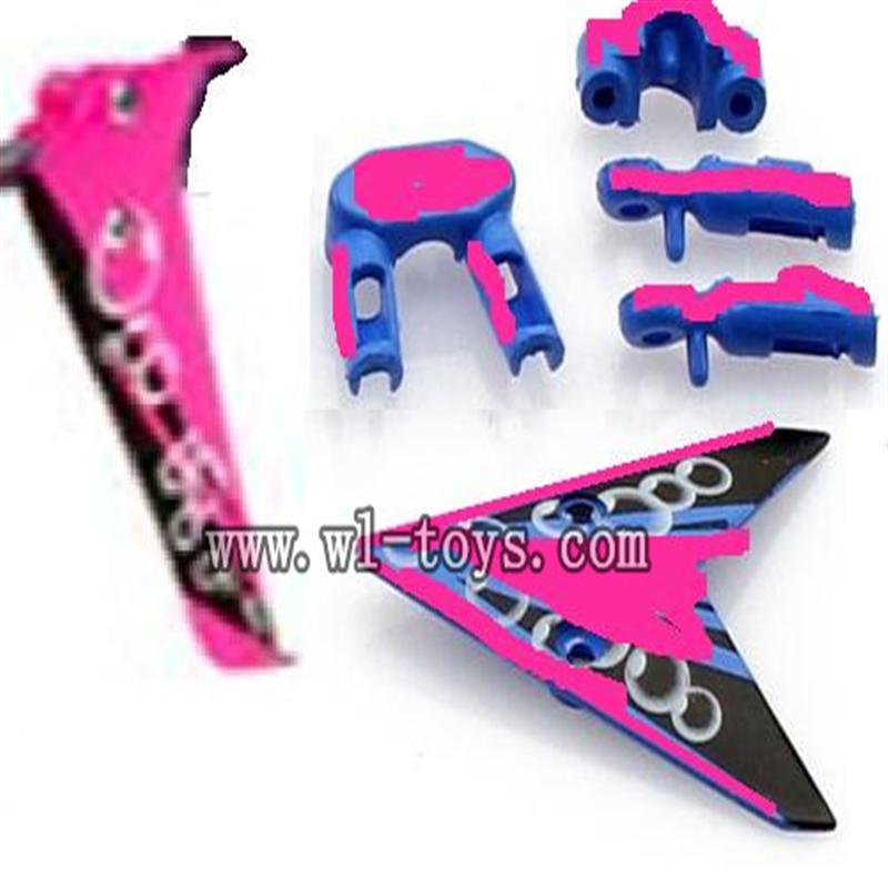 S107P-parts-05 Decoration piece(Purple) SYMA S107P rc helicopter parts SYMA S 36 helikopter Accessories symarc model