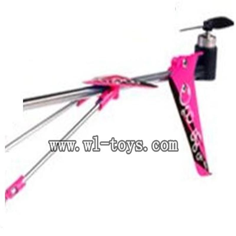 SYMA S107P-parts-22 Whole tail unit(Purple) SYMA S107P rc helicopter parts SYMA S 36 helikopter Accessories symarc model