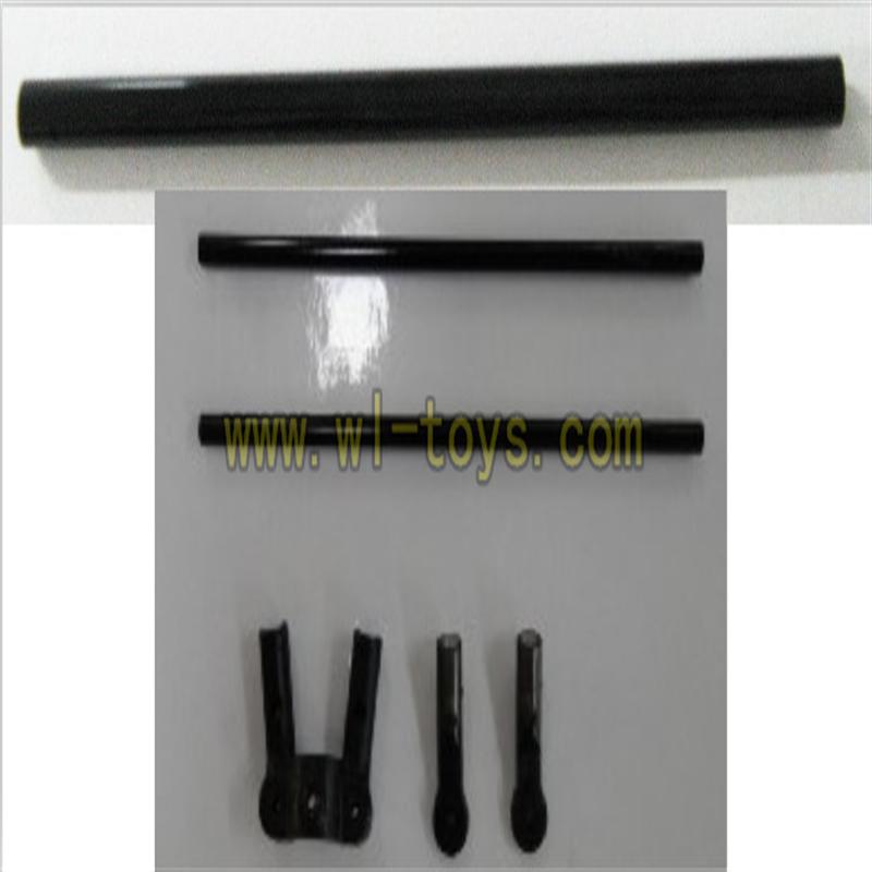 FX037-helicopter-parts-32 Long tail pipe & Support pipe with fixtures feilun FX037 rc helicopter parts FX 037 helikopter Accessories