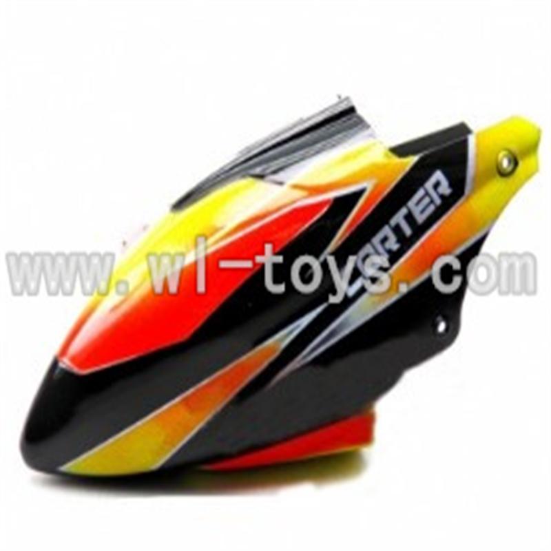 WL V911-01 Head Cover(black&orange) WLtoys V911 WL V911-1 RC Helicopter Spare Parts WL Toys rc model