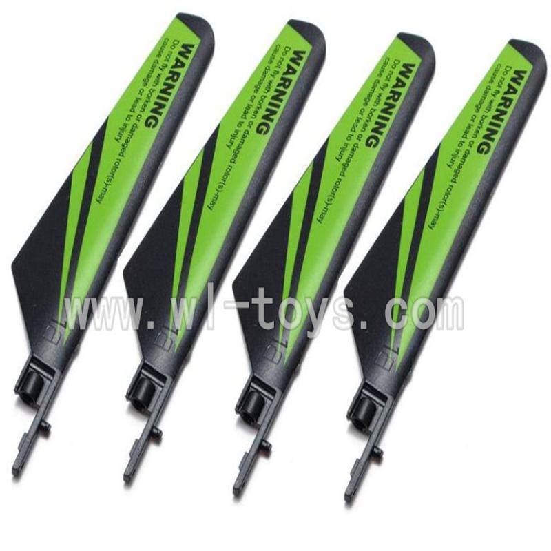 WL V911-09 Main blades(4pcs)-Green WLtoys V911 WL V911-1 RC Helicopter Spare Parts WL Toys rc model