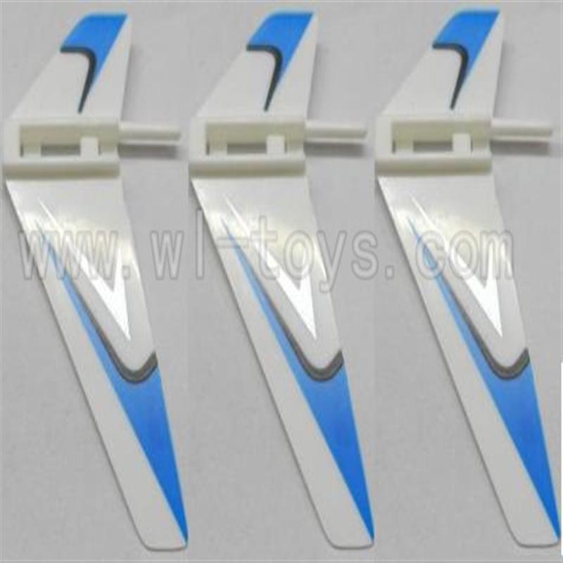 WL V911-17 Vertical wing (3pcs)-Blue WLtoys V911 WL V911-1 RC Helicopter Spare Parts WL Toys rc model