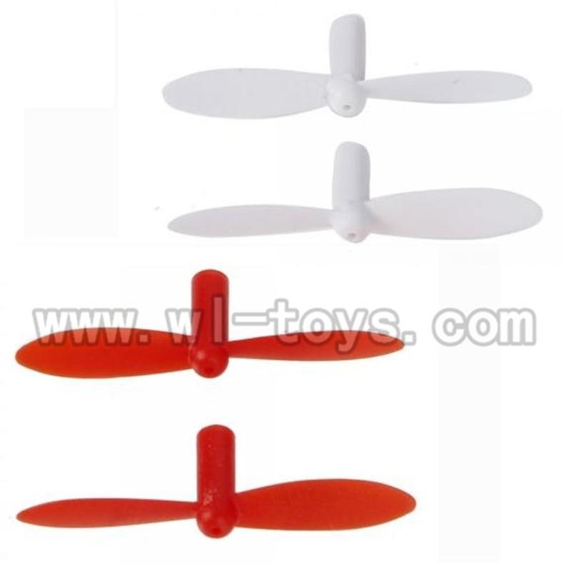Wltoys V272-parts-11 Main blades(2x Red & 2X White) WLTOYS V272 Quadcopter UFO WL V272 rc helicopter Spare-Parts WL toys model mini