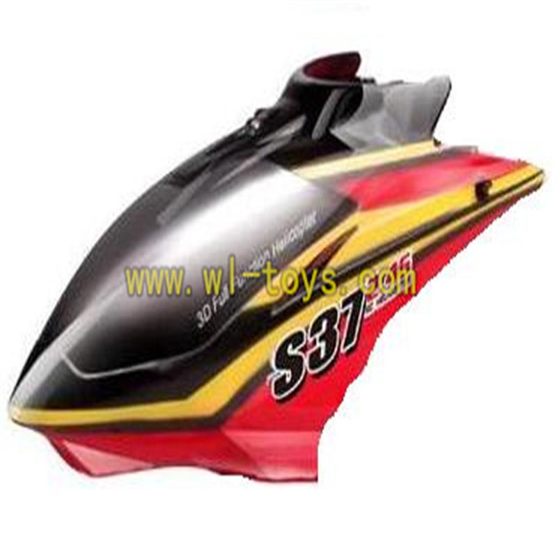 S37-parts-03 Head Cover(Black & Red) SYMA X37 helicopter Syma X37 rc helicopter parts SYMARC X37 TOYS model