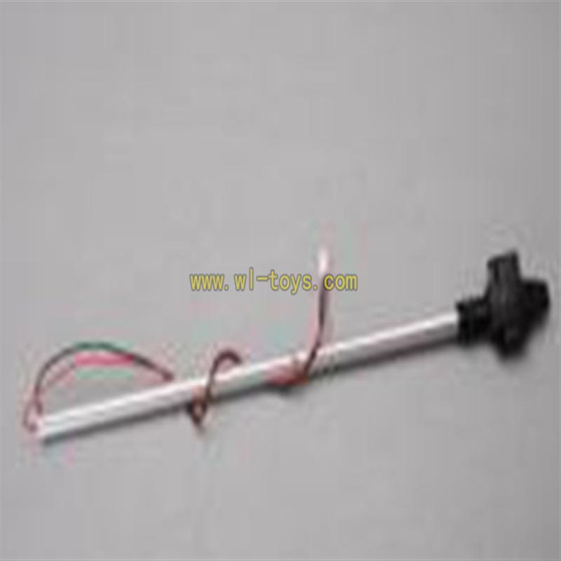 S37-parts-25 Long tail pipe with tail cover and tail motor SYMA X37 helicopter Syma X37 rc helicopter parts SYMARC X37 TOYS model