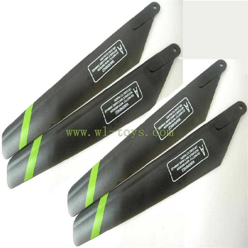 FX078-parts-02 Main blades (4pcs) Feilun toys FX078 rc helicopter Spare parts FX 078 model Accessories
