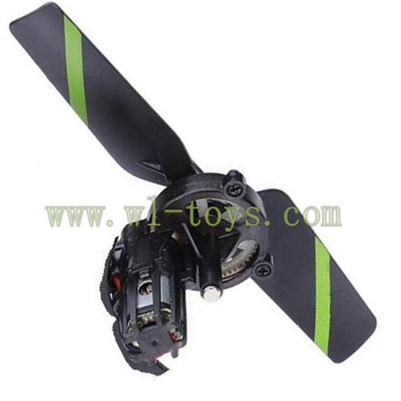 FX078-parts-10 Chopper Tail unit(Include Tail motor & Tail blade & Tail cover with gear)  Feilun toys FX078 rc helicopter Spare parts FX 078 model Accessories