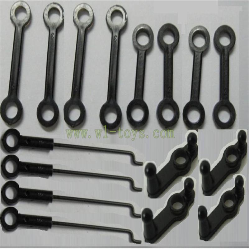 FX078-parts-11 Long Connect buckle(4pcs) & Short connect buckle(4pcs) & Round-shape buckle(4pcs) & Steering gear lever(4PCS) Feilun toys FX078 rc helicopter Spare parts