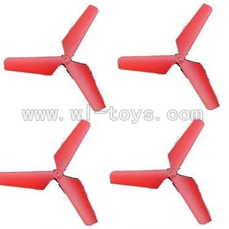 SYMA-X4-parts-04 Main Blades(4pcs-Red) SYMA X4 Quadrocopter SYMARC X4 TOYS model and Syma X4 rc helicopter parts