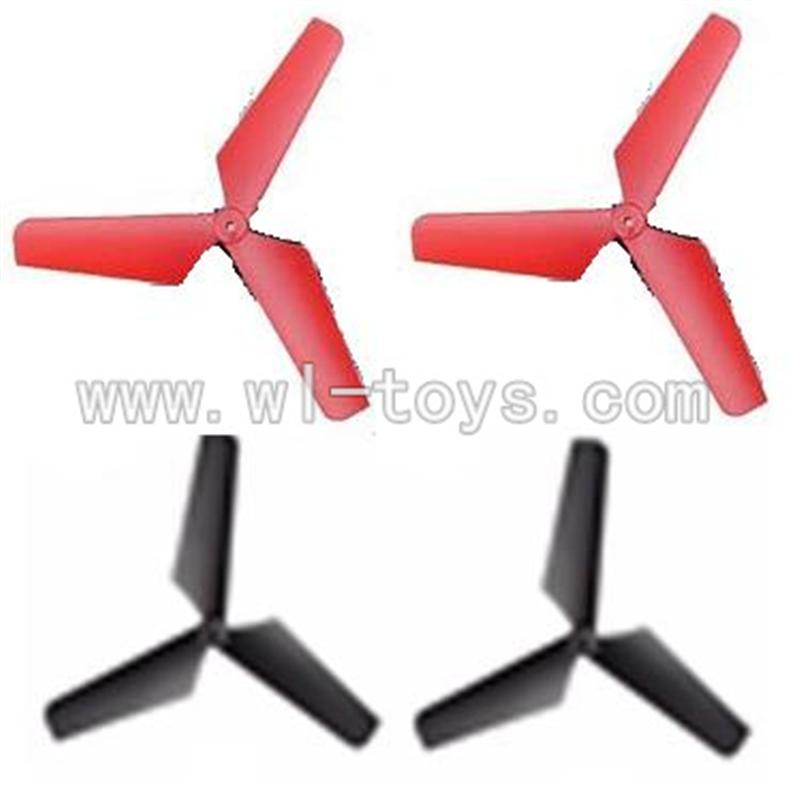 SYMA-X4-parts-05 Main Blades(4pcs-2x Red & 2x Blue) SYMA X4 Quadrocopter SYMARC X4 TOYS model and Syma X4 rc helicopter parts